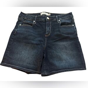JustFab Dark Blue Jean Shorts